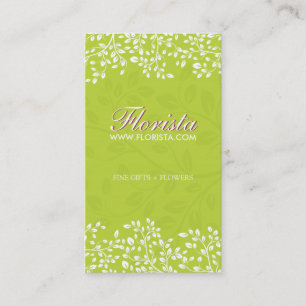 Cartões de visitas elegantes do florista
