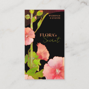 Cartões de visitas elegantes do florista dos