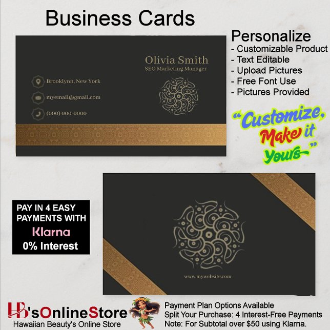 Cartões de visitas Elegíveis Editáveis Personalizá (Customizable Editable Elegant Business Cards 5.)