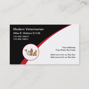 Cartões de visitas Emblem do logotipo do Modern V