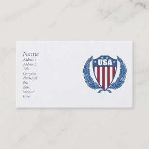 Cartões de visitas emblem personalizáveis dos EU