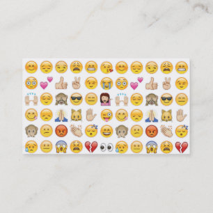 cartões de visitas emoji