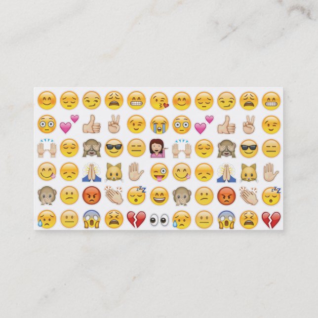 cartões de visitas emoji (Verso)
