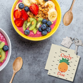 Cartões de visitas engraçados de abacaxi