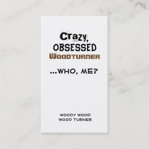 Cartões de visitas engraçados Turner de madeira