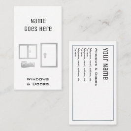 Cartões de visitas "essenciais" de Windows e das