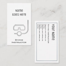 Cartões de visitas "essenciais" do instrutor do