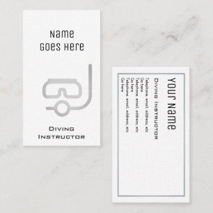 Cartões de visitas "essenciais" do instrutor do