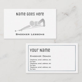 Cartões de visitas "essenciais" do Snooker