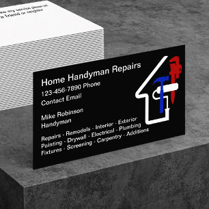 Cartões de visitas exclusivos do Home Handyman