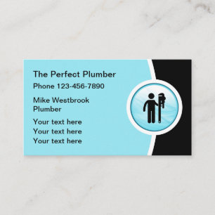 Cartões de visitas Exclusivos do Plumber Profissi
