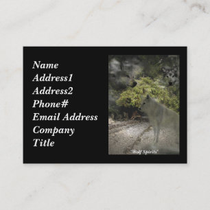 Cartões de visitas Fantasmas WOLF