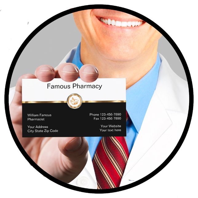 Cartões de visitas Farmacêuticos (Criador carregado)