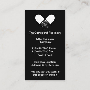 Cartões de visitas Farmacêuticos Compostos