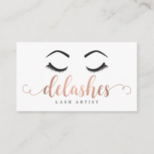 Cartões de visitas feitos sob encomenda: DeLashes