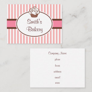 Cartões de visitas feitos sob encomenda do cupcak