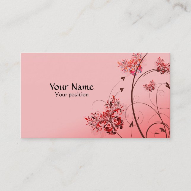 Cartões de visitas feitos sob encomenda elegantes (Frente)