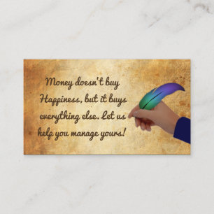 Cartões de visitas financeiros do conselheiro