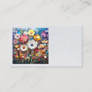 Cartões de visitas Florais abstrato