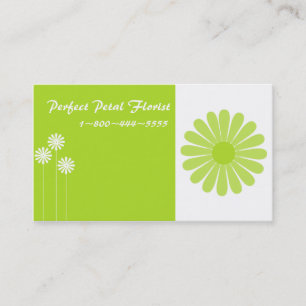 Cartões de visitas florais animadores brilhantes