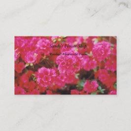 Cartões de visitas florais cor-de-rosa