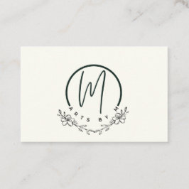 Cartões de visitas florais elegantes