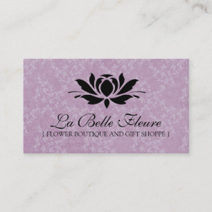 Cartões de visitas florais elegantes