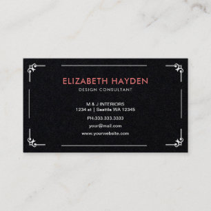 Cartões de visitas Florais Elegantes