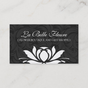 Cartões de visitas florais elegantes e elegantes