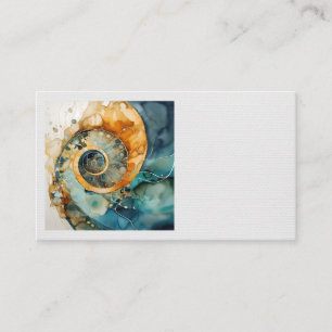 Cartões de visitas Fósseis Ammonite Gem