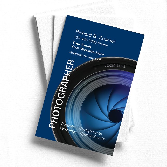 Cartões de visitas Fotógrafo (Criador carregado)