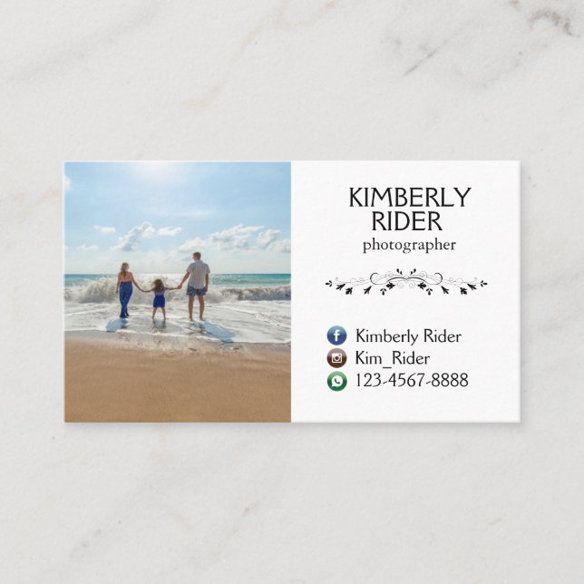 Cartões de visitas Fotógrafos (Frente)