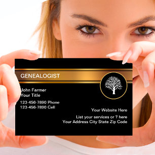 Cartões de visitas Genealogistas Clássicos