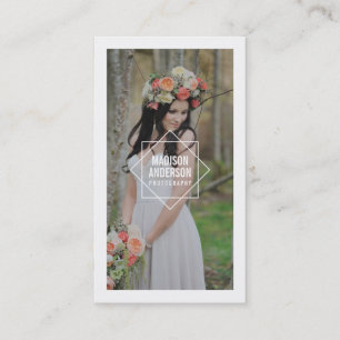 Cartões de visitas geométricos da fotografia da