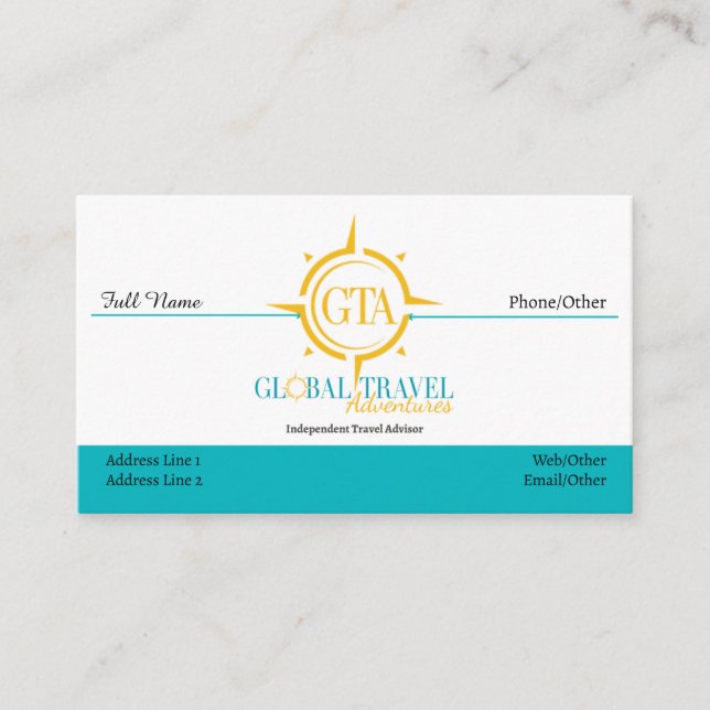 Cartões de visitas GTA modernos (Frente)