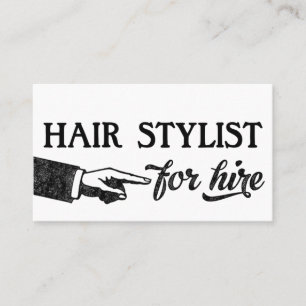 Cartões de visitas Hair Stylist - Vintage Legal