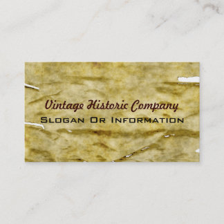 Cartões de visitas históricos do vintage