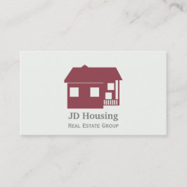 Cartões de visitas imobiliários do Mod Red White C
