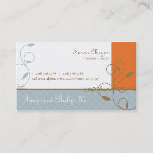 Cartões de visitas inspirados do bebê