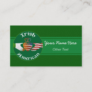 Cartões de visitas irlandeses do costume de