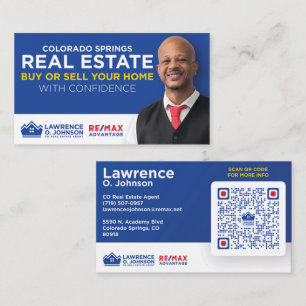 Cartões de visitas Lawrence O. Johnson Real Estate