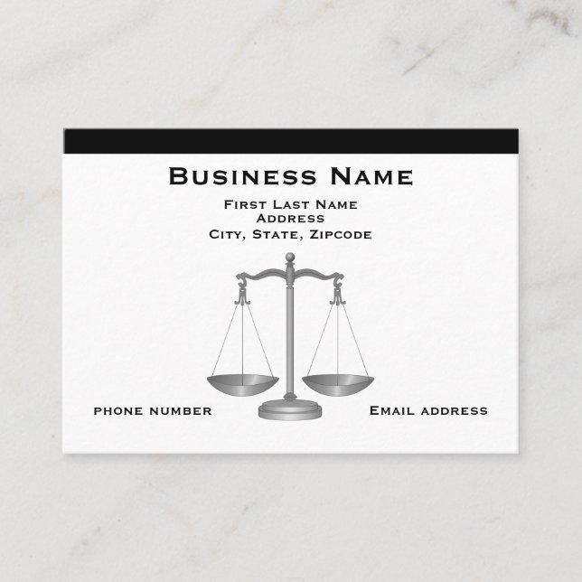 Cartões de visitas legais (Frente)