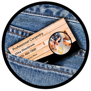 Cartões de visitas Legal de carpinteiro Design ú