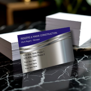 Cartões de visitas legal De Construção Metálica