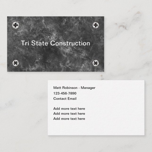 Cartões de visitas legal de fixação (Frente/Verso)