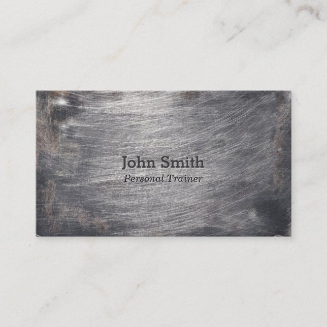 Cartões de visitas legal de Malhação metálica queb (Frente)