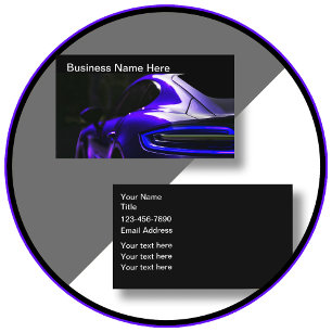 Cartões de visitas legal exclusivos para automóvei