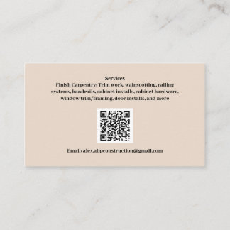 CARTÕES DE VISITAS LLC de Construção ABP