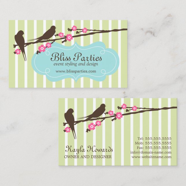 Cartões de visitas lunáticos da denominação e do (Frente/Verso)