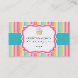 Cartões de visitas lunáticos do cupcake